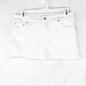 [Limited Too] Classic White Jean Skirt